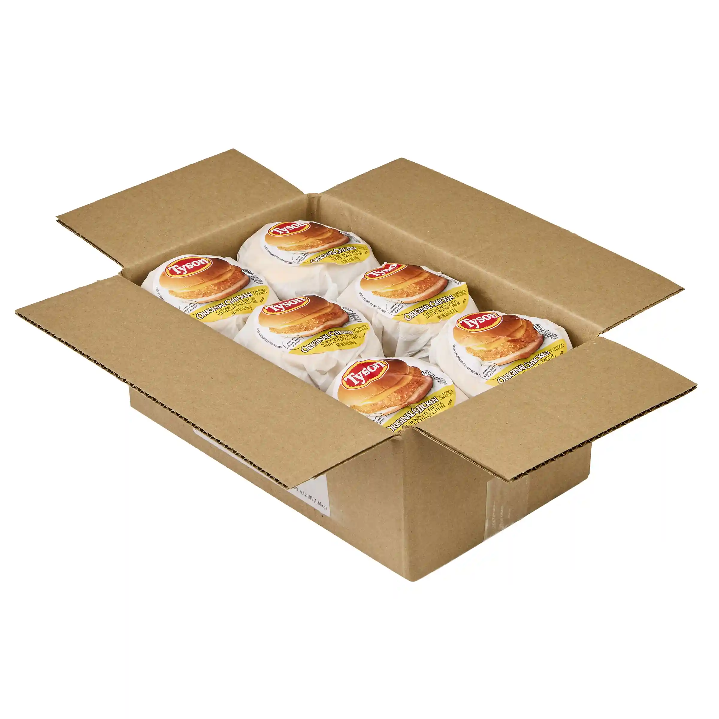 Tyson® Original Chicken Sandwich with Cheddar Cheese on a Bun_image_4