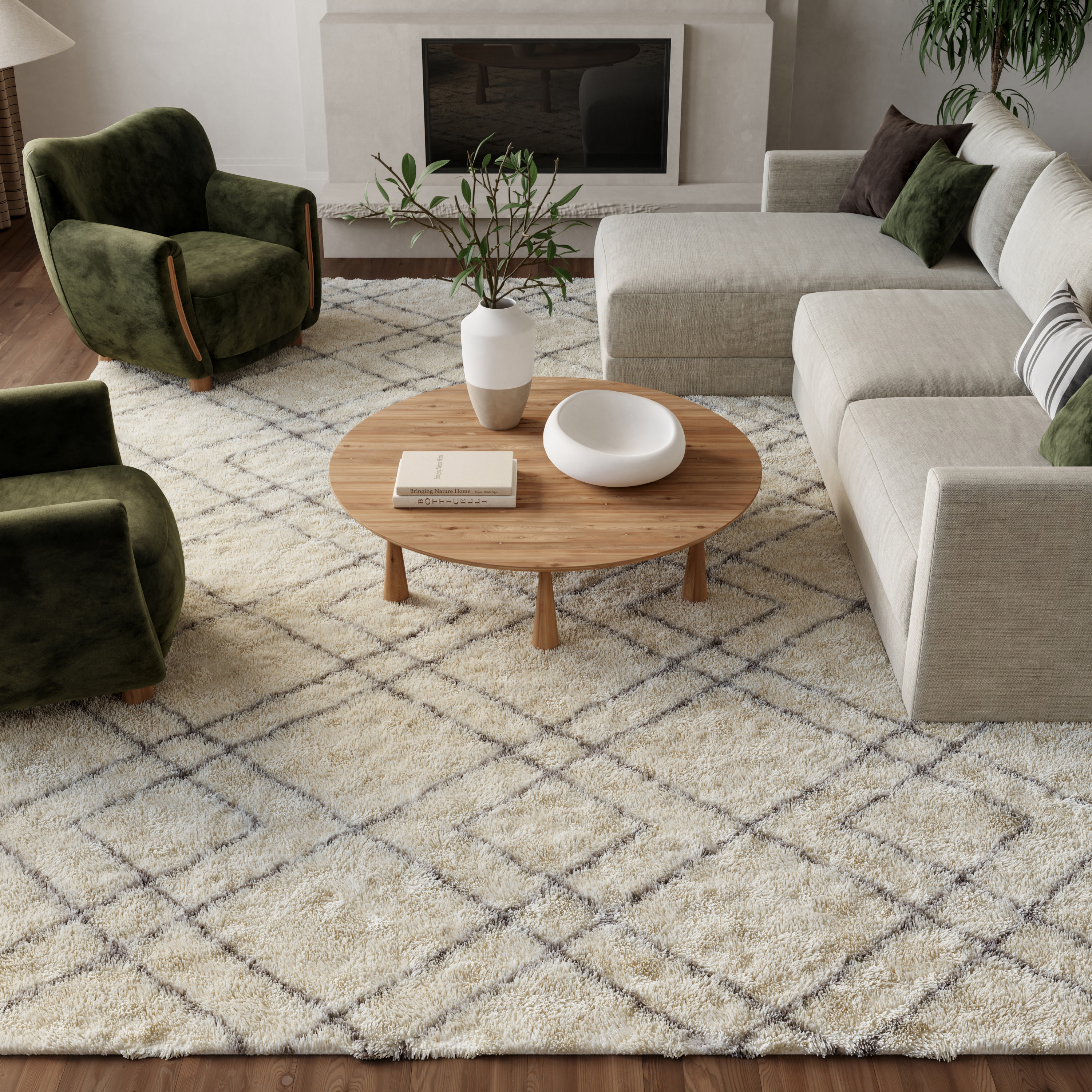 Nourison Dreamy Shag 9' x 12' Ivory Shag Indoor Rug