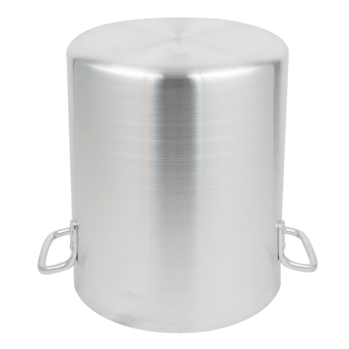 16-quart Arkadia™ aluminum stockpot in natural finish