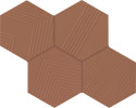 This Or That Red 4×5 Hexagon Field Tile