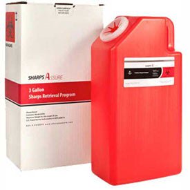 Sharps Assure LLC CONTAINER, SHARPS MAILBACK 3GL(8/CS)