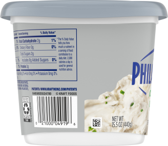 Philadelphia Chive & Onion Cream Cheese, 15.5 Oz