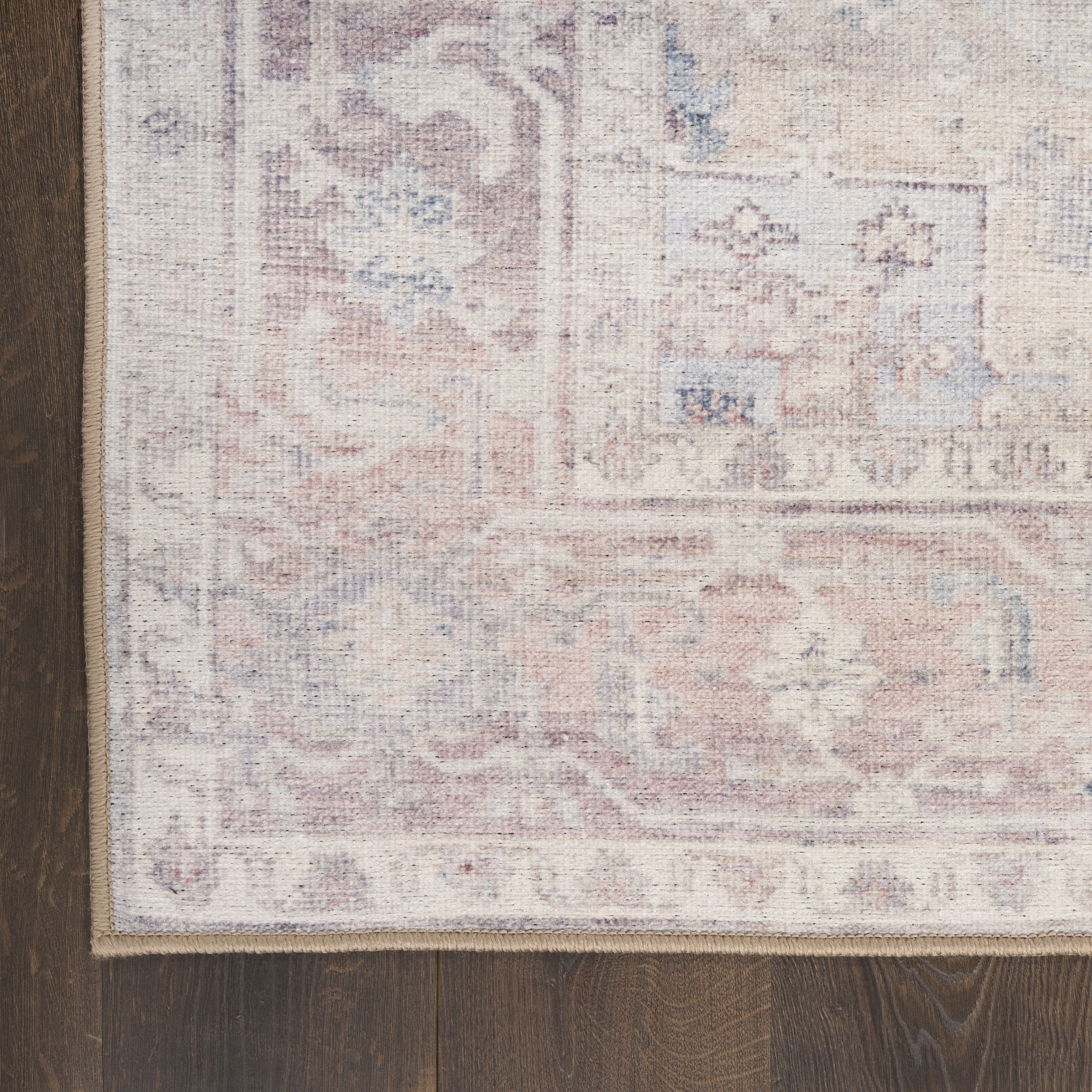 Nourison Vintage Washables 4' x 6' Light Blue Vintage Indoor Rug
