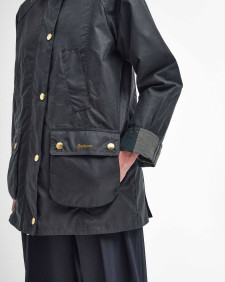 Modern Beadnell Waxed Jacket Sage-Ancient