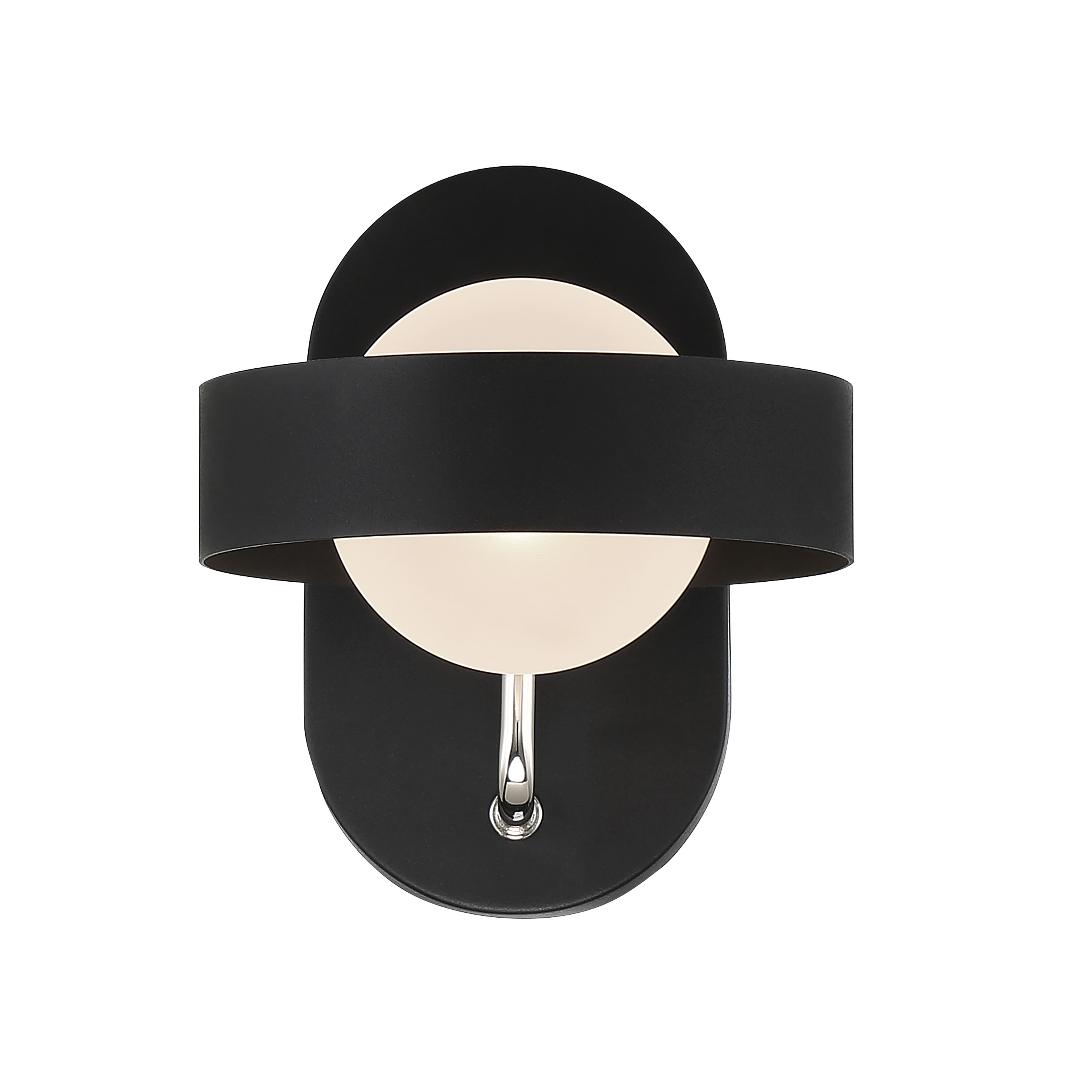 The Lift Off bath vanity light combines modern aesthetics with practical functionality. Its compact 6.5-inch width makes it ideal for smaller bathrooms, while the etched glass shade provides soft, diffused lighting perfect for grooming tasks. - alternate view