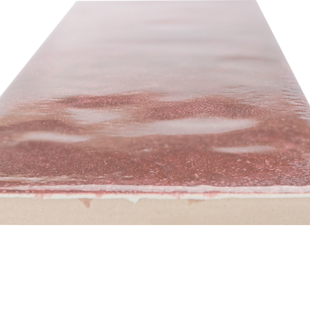 Luca Garnet with Antimicrobial Glaze 3-1/8 in. x 12-3/8 in. Ceramic Wall Tile