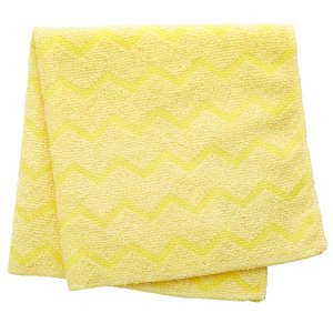 Rubbermaid Commercial, HYGEN, Microfiber Cloth, 16"x16", Yellow