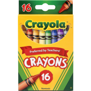 Crayons, Regular Size, 16 Colors