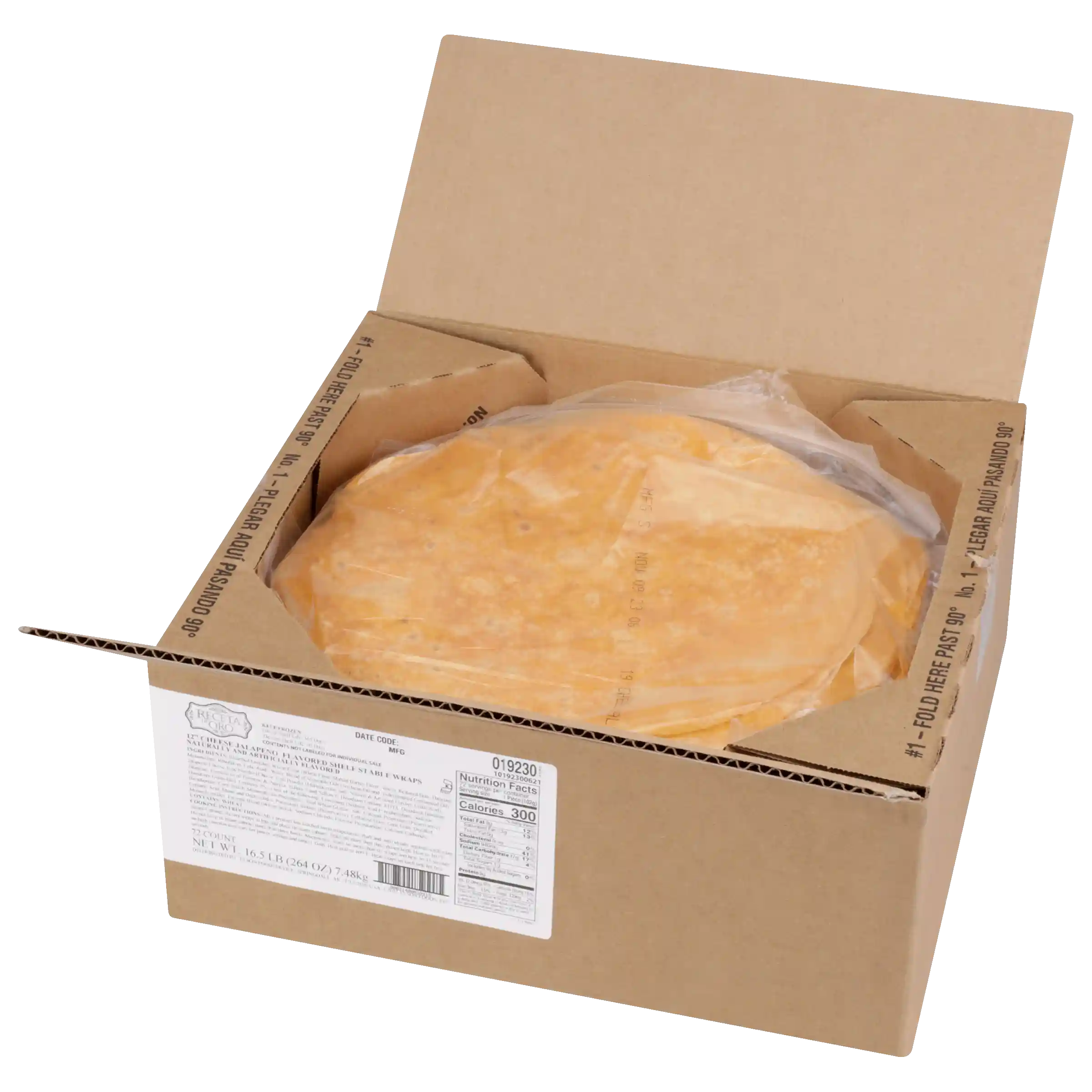 Mexican Original® 12-inch Cheese Jalapeño-Flavored Shelf Stable Wraps_image_31
