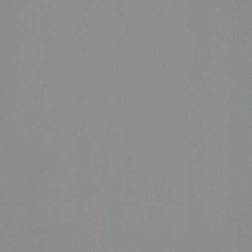 Square plain fabric sample in mid to pale steel grey.