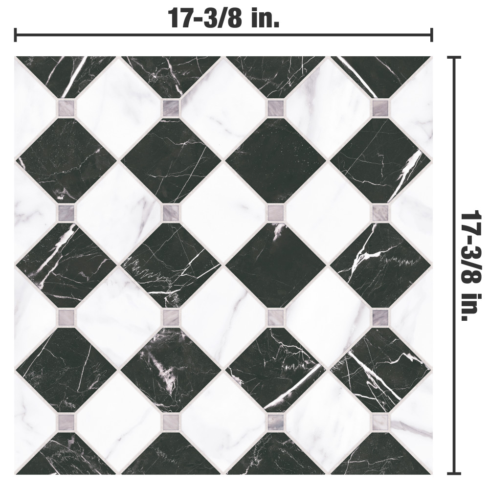 Tuscany Firenze 17-3/8 in. x 17-3/8 in. Porcelain Floor and Wall Tile