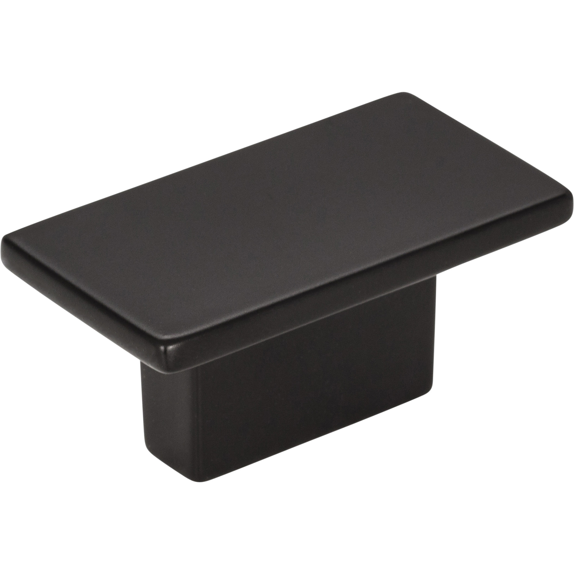Mirada 16 mm Center to Center Rectangle Knob, Matte Black