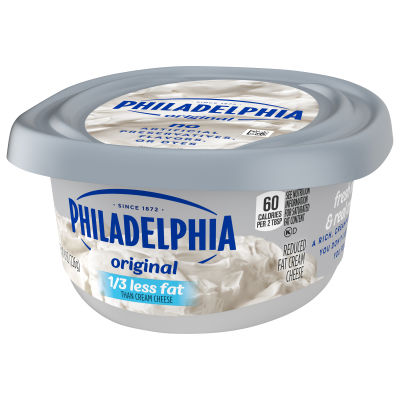 Philadelphia Reduced Fat Cream Cheese 1/3 Less Fat, 8 oz Tub