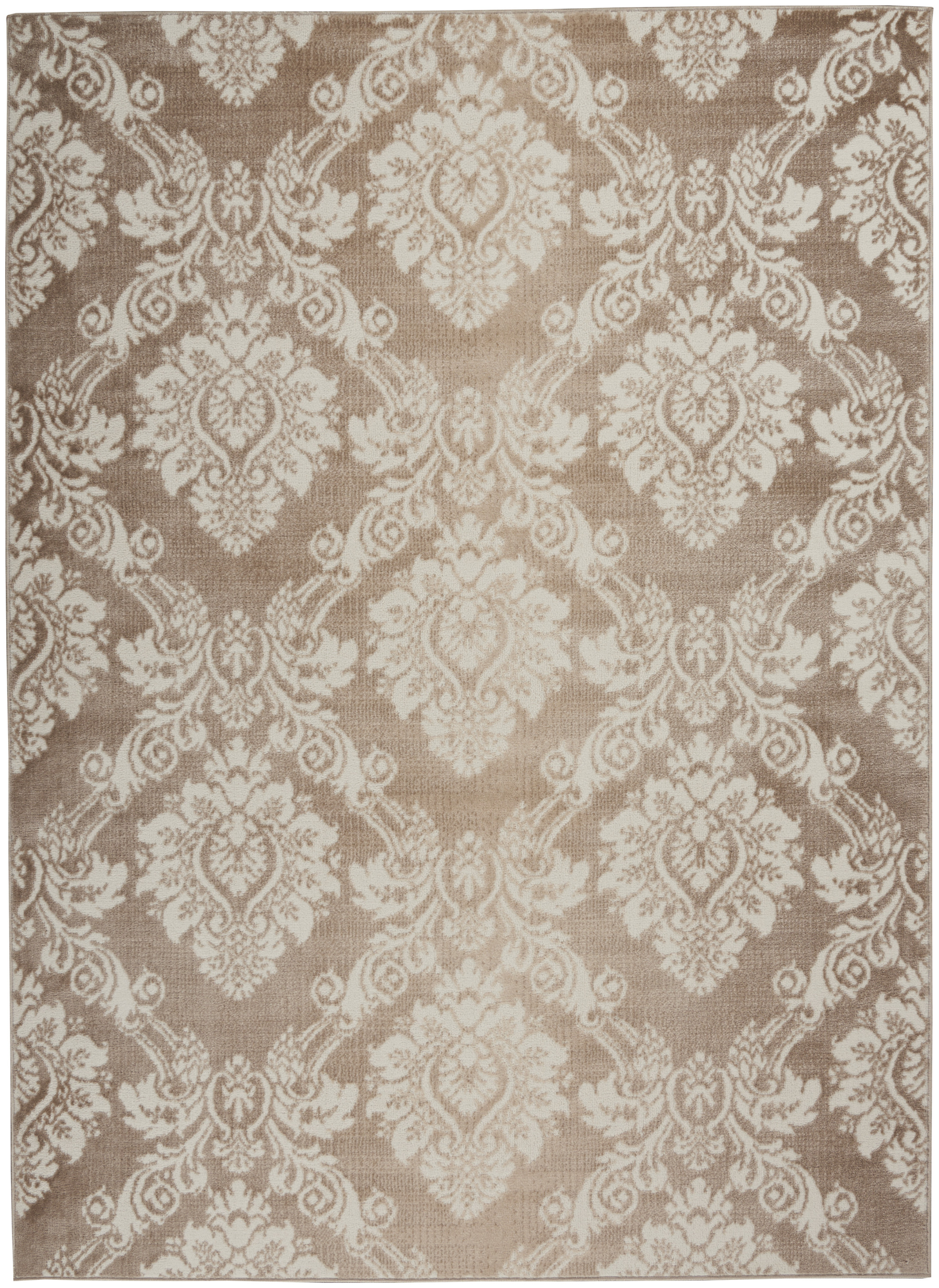 Nourison Elation 5'3" x 7'3" Ivory Mocha Vintage Indoor Rug