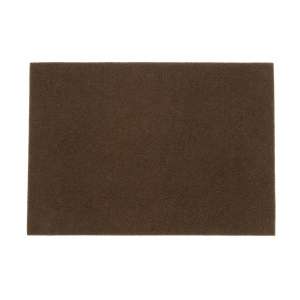 Square Scrub, SQP, Brown, 14"x20" Rectangle Floor Pad