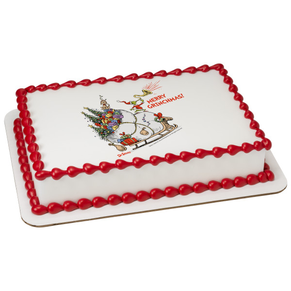 How the Grinch Stole Christmas! Grinch on a Sleigh PhotoCake® Edible Image®