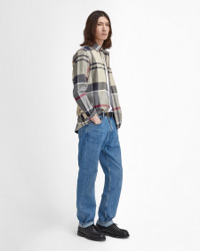 Renford Oversized Long-Sleeved Tartan Shirt Dress Tartan