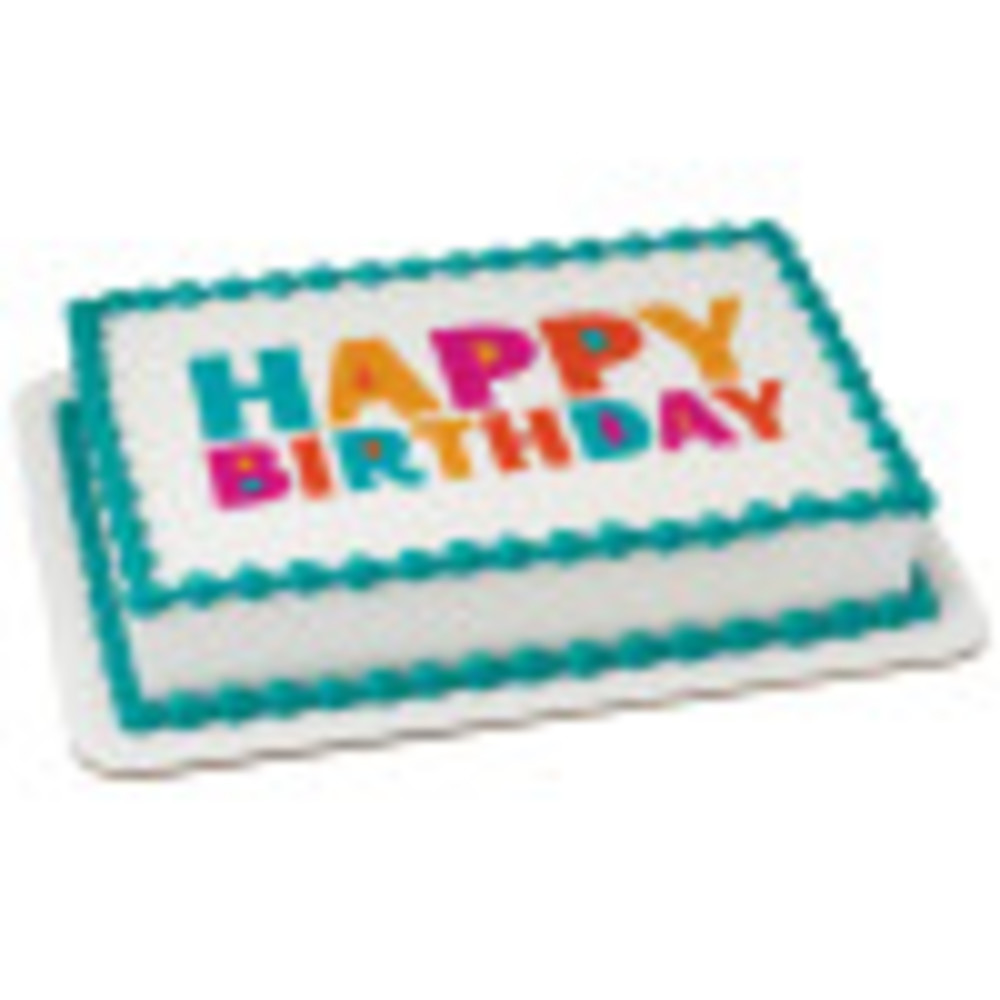 Order Birthday Fiesta Edible Image® by PhotoCake® Cake from MEIJER 306