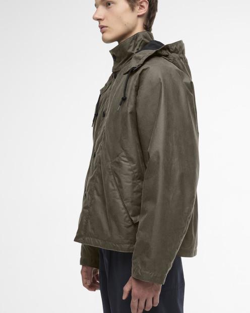 Barbour for Margaret Howell Transport Waxed Jacket Kelp