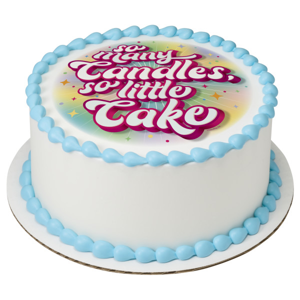 So Many Candles, So Little Cake PhotoCake® Edible Image®