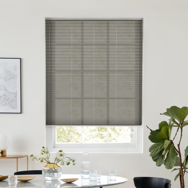 Lumina Sheer Mercury Pleated blind