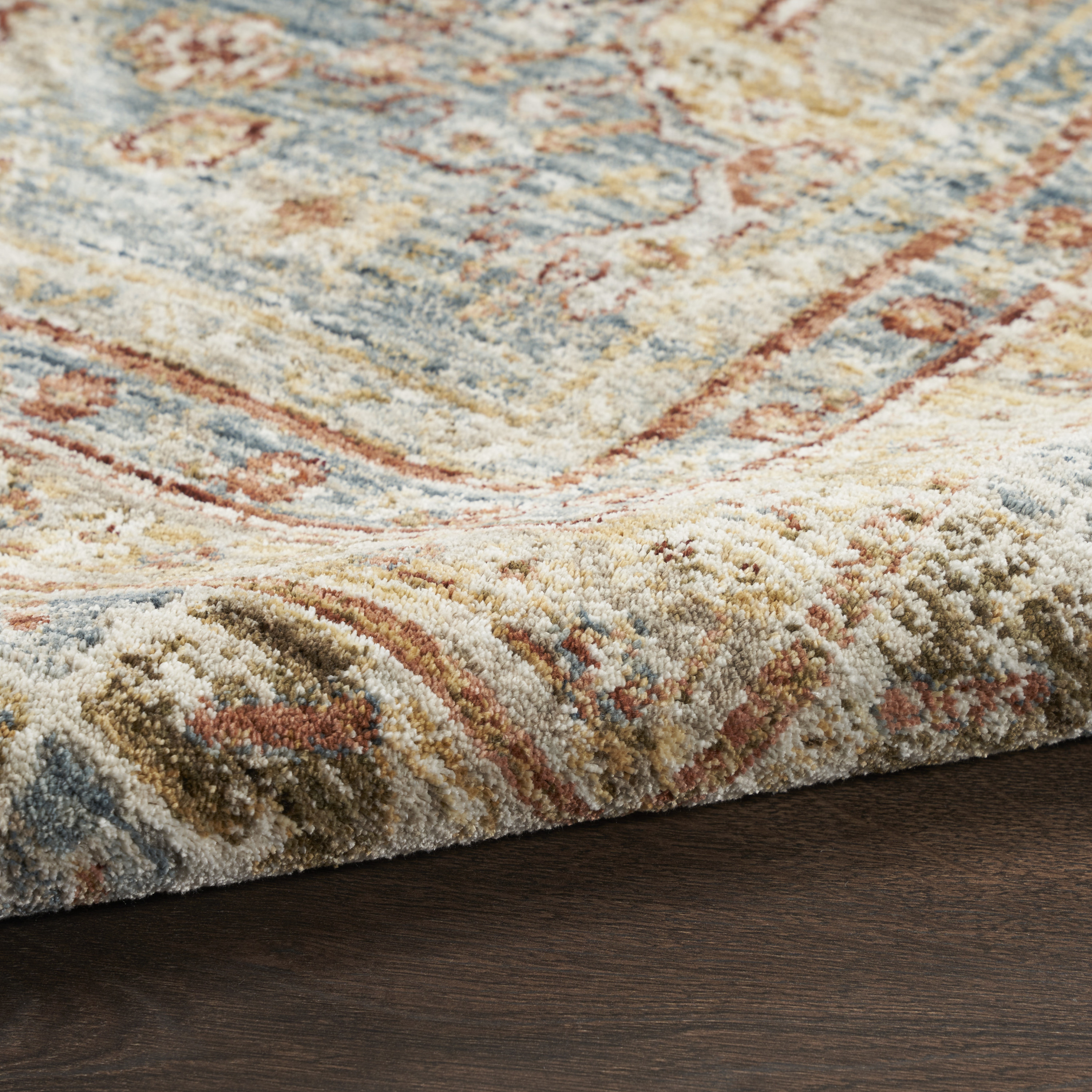 Nourison Sahar 9'3" x 12'7" Blue Vintage Indoor Rug