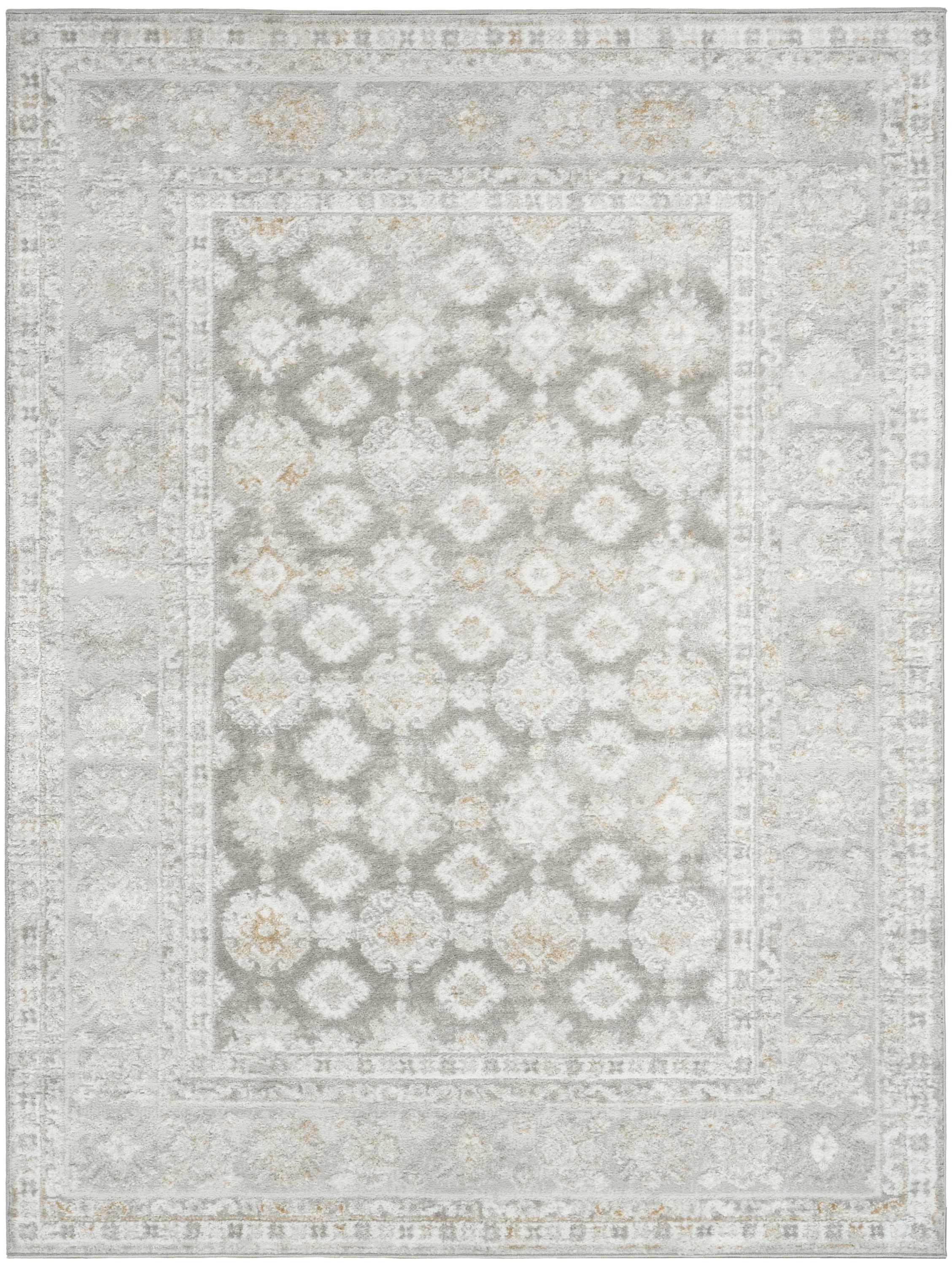 Nourison Dekor 5'3" x 7' Grey Vintage Indoor Rug