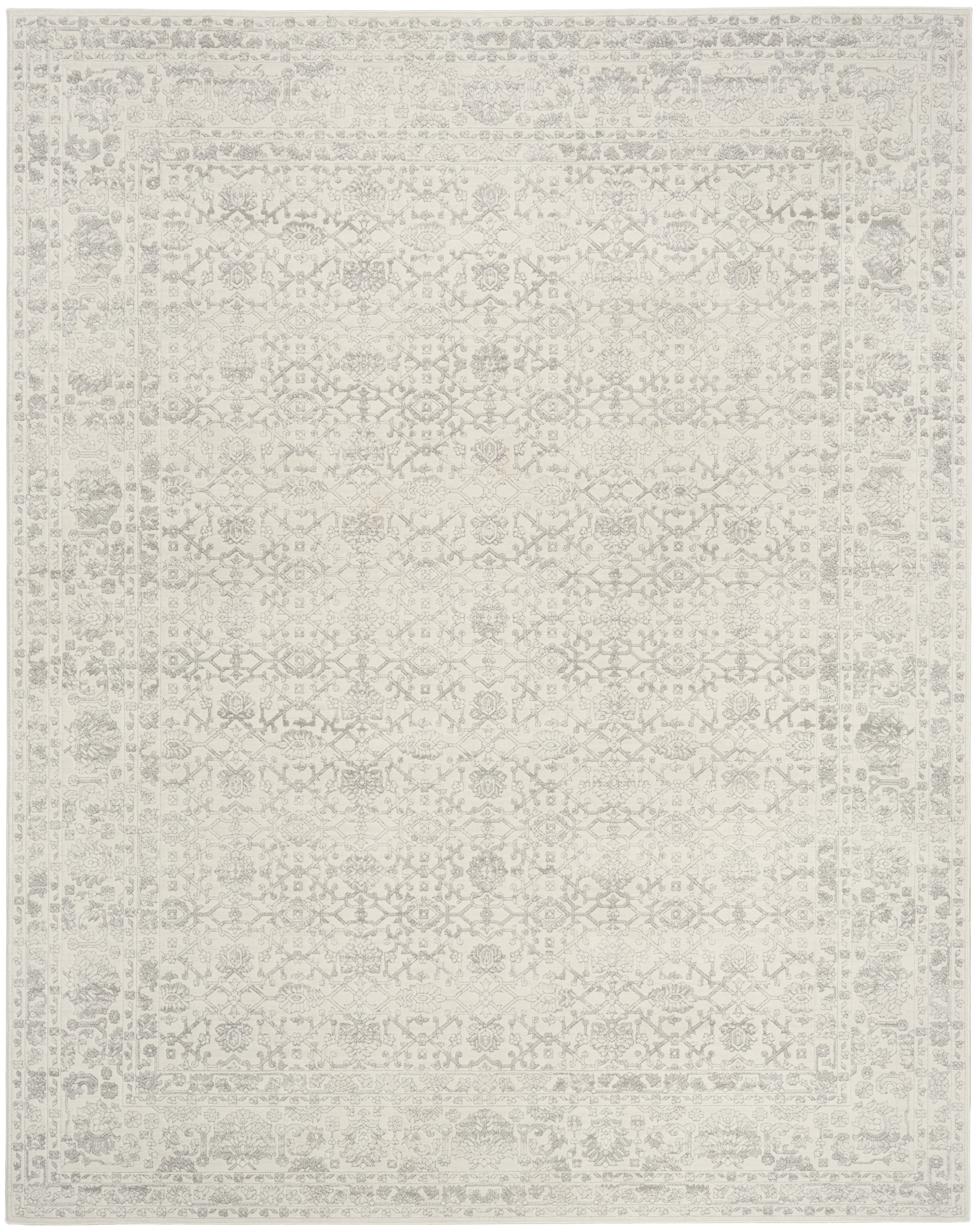 Nourison Grace 5'3" x 7'3" Grey Vintage Indoor Rug