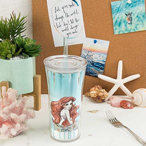 Disney 20 ounce Insulated Tumbler, Little Mermaid slideshow image 8 Disney 20 ounce Insulated Tumbler, Little Mermaid slideshow image 8