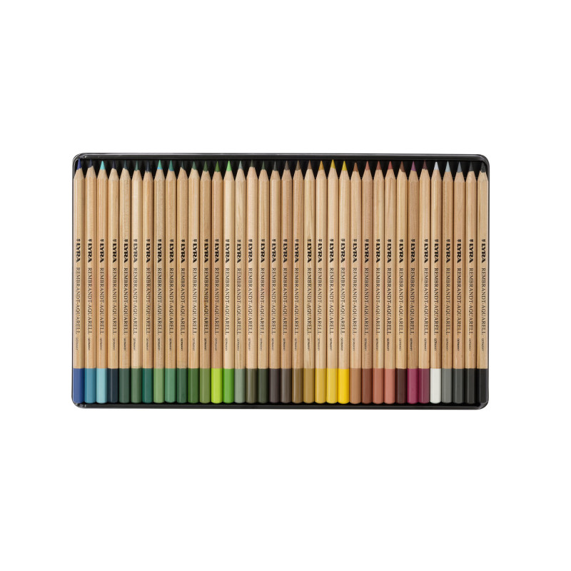 Rembrandt Aquarell Watercolor Pencil Set Tin, Assorted Colors, 72 Pieces