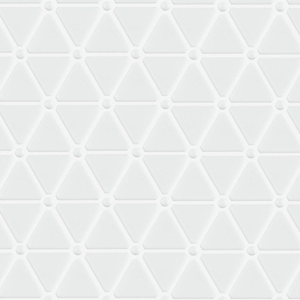 Sample – Expressions Treux White Glass Mosaic Tile