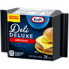 Kraft Deli Deluxe American Cheese Individually Wrapped Slices, 24 ct Pack