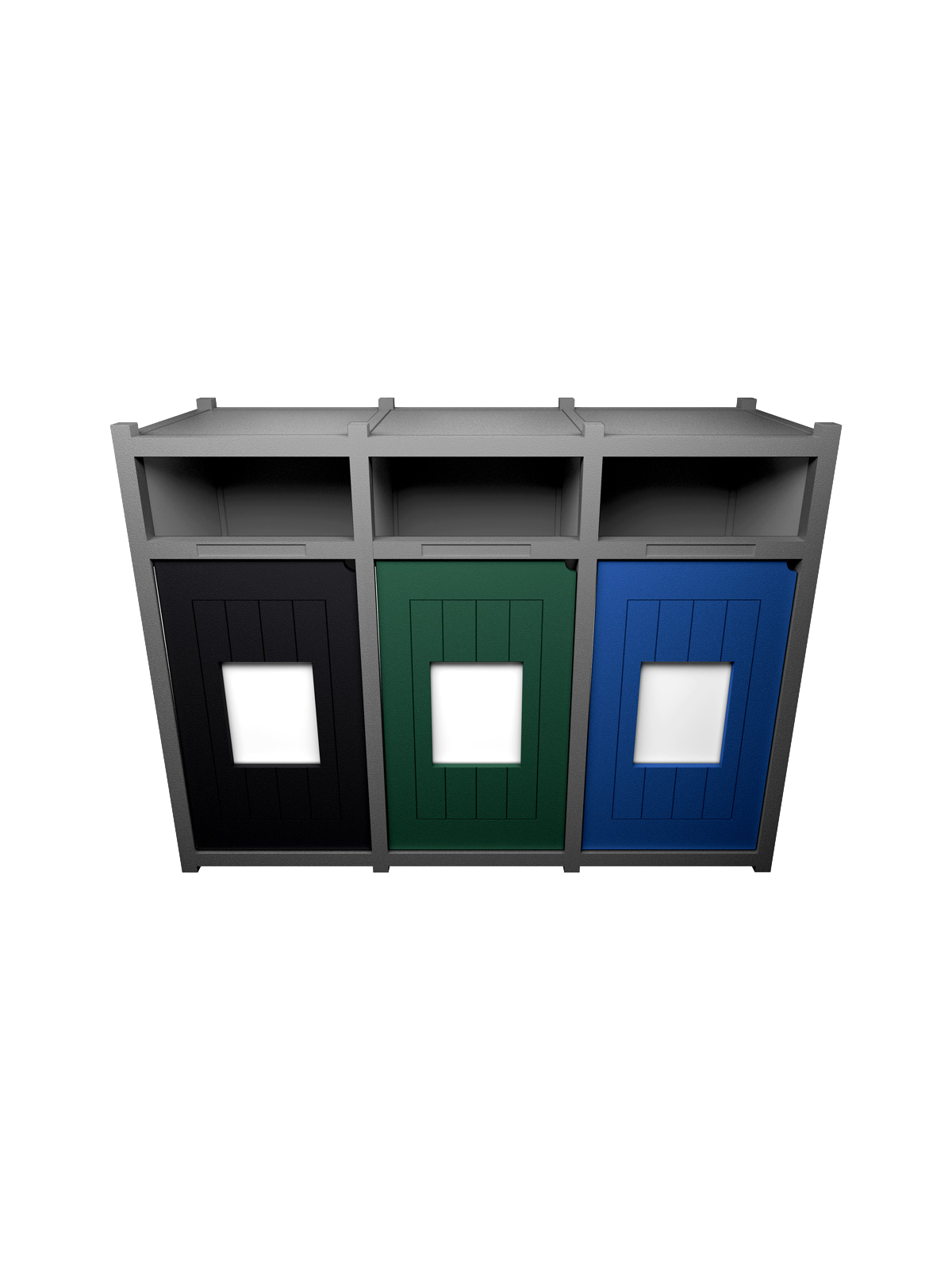 VISION – Triple – Unit – Full – Grey-Black-Green-Blue