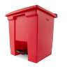 Rubbermaid Commercial, Legacy, 8gal, Plastic, Red, Square, Receptacle