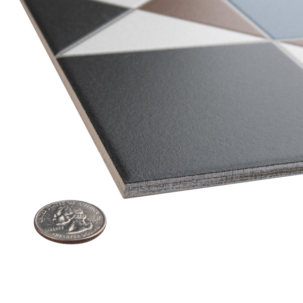 Vanity Nouveau 13 in. x 13 in. Porcelain Floor and Wall Tile