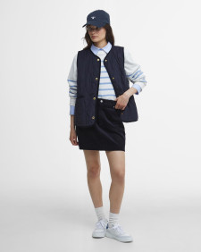 Cecily Gilet Dark Navy/Sky Dress Tartan