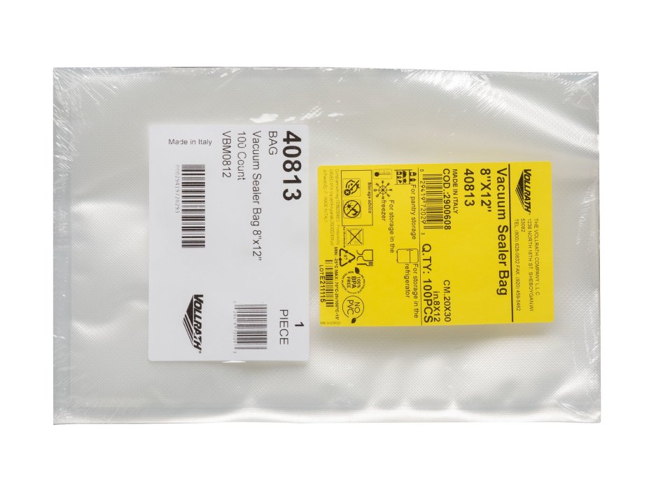 8” x 12” out-of-chamber mesh vacuum sealer bags