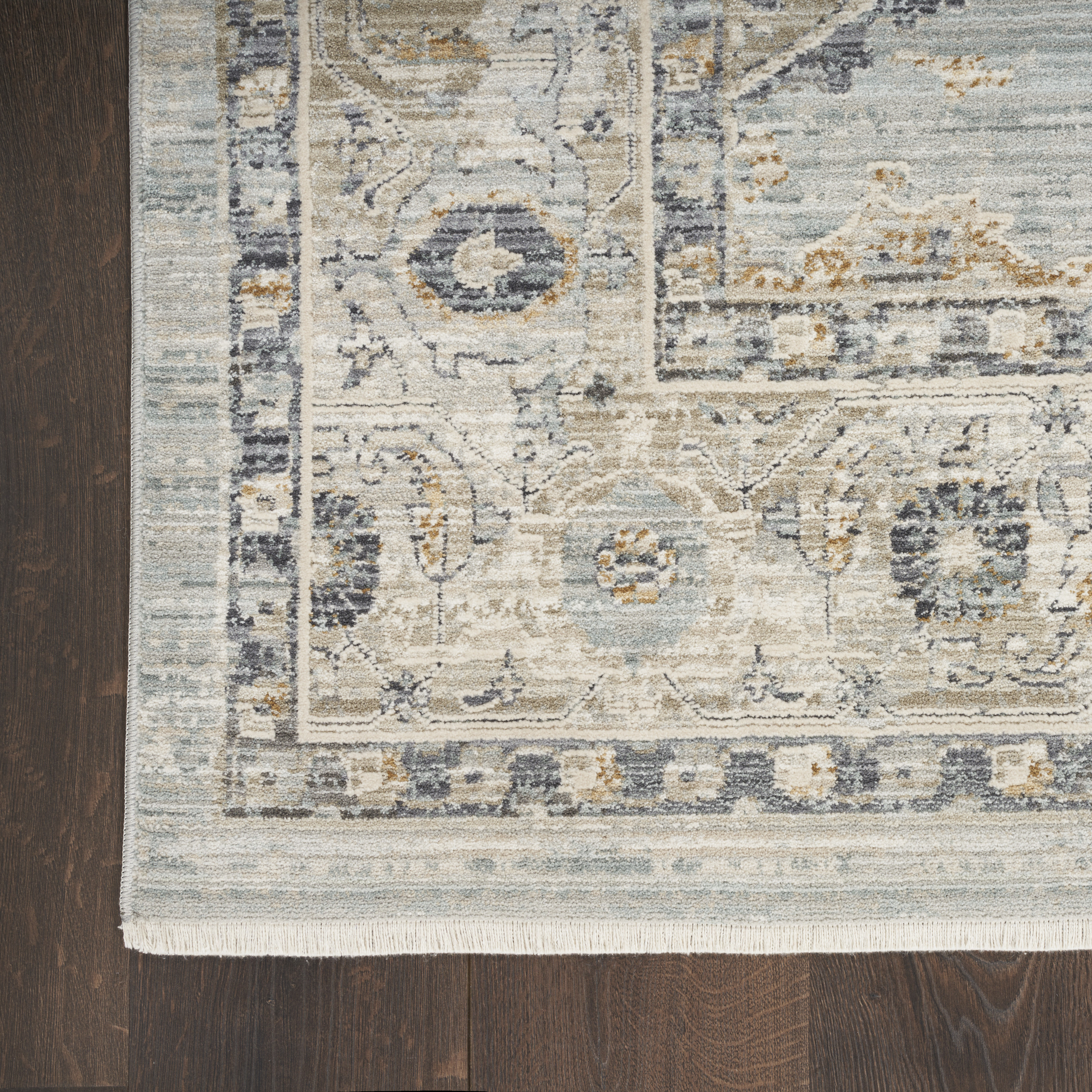 Nourison Lynx 12' x 15'9" Light Blue Vintage Indoor Rug