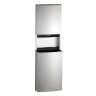 Bobrick, ConturaSeries®, Recessed Multi-fold Folded Towel Dispenser w/ Waste Disposal, Stainless Steel