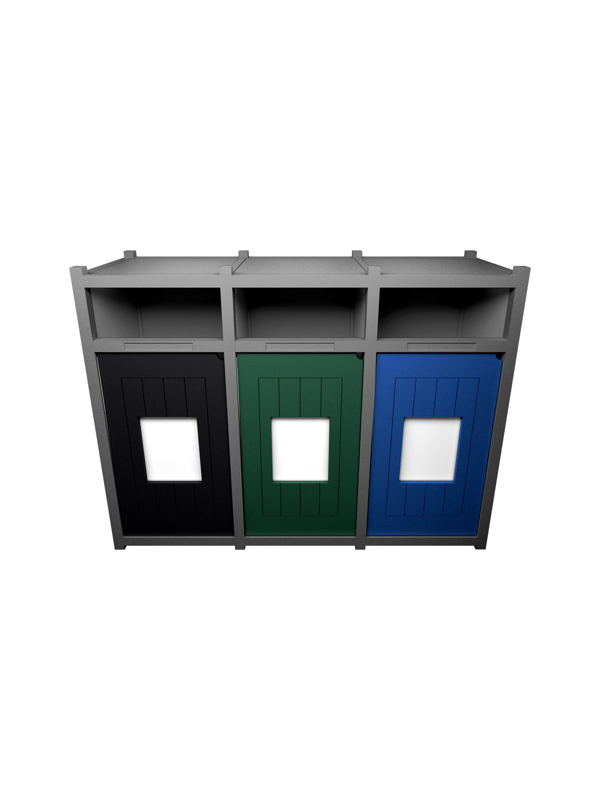VISION – Triple – Unit – Full – Grey-Black-Green-Blue