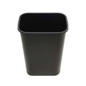 Impact, 10.25 gal, Resin, Black, Rectangle, Receptacle