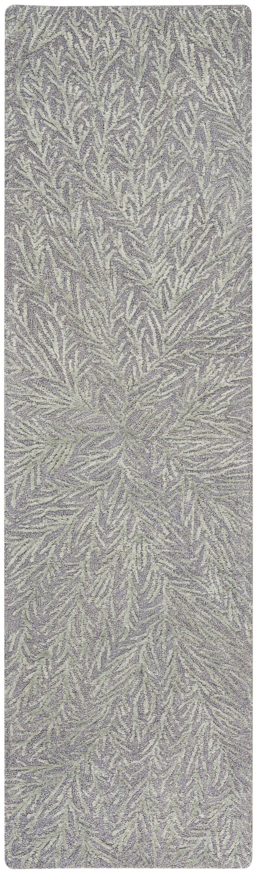 Michael Amini Ma30 Star 2'3" x 8' Slate/Teal Modern Indoor Rug