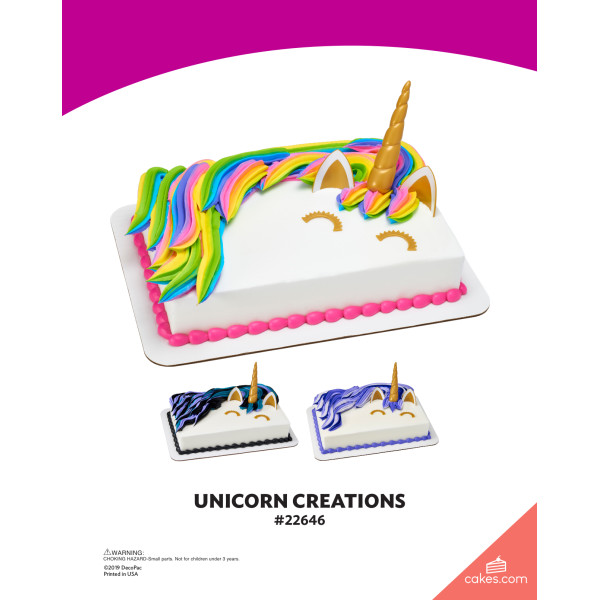 Unicorn Creations The Magic of Cakes® Icing Only Page