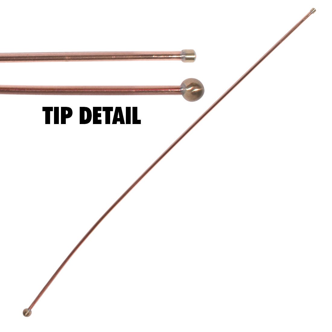 Stylet - Copper & Suction Tube, 14"/36cm