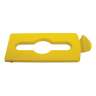Rubbermaid Commercial, Slim Jim®, Mixed Recycling Insert, Rectangular, Resin, Yellow, Receptacle Lid