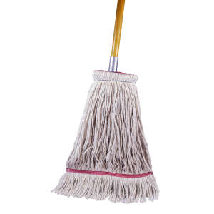 Hillyard, Starline, Sta-Flat™ Cotton Cut-End Wet Mop Head with 1" Headband, #24, Natural
