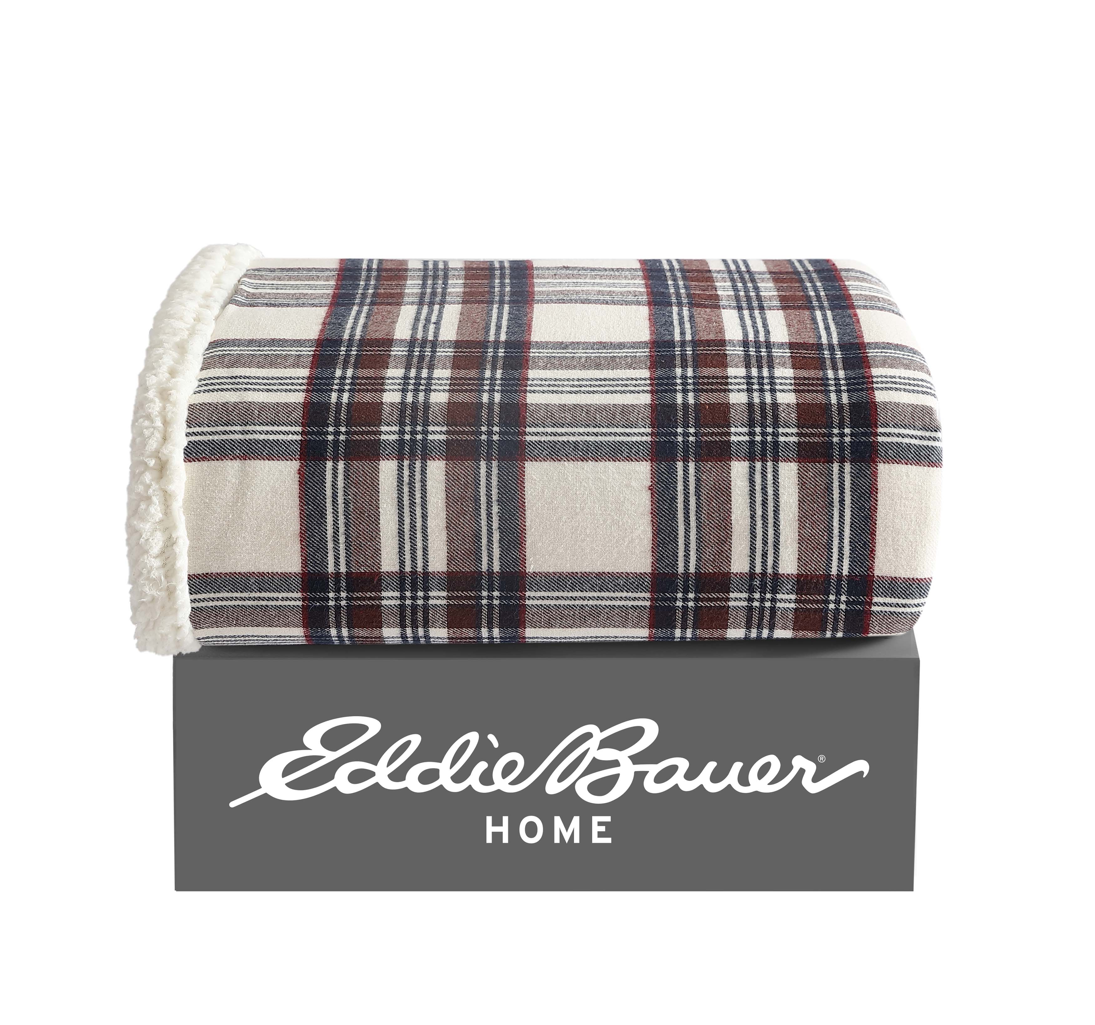 Eddie Bauer Plush-Fleece Throw Blanket