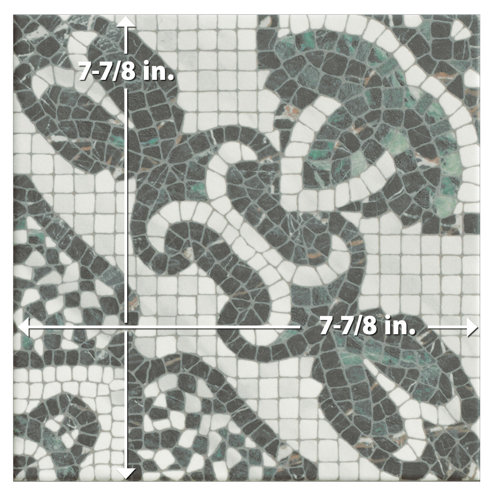 Versailles Mosaico Chateau 7-7/8 in. x 7-7/8 in. Porcelain Floor and Wall Tile