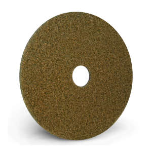 Hillyard, Trident Black Diamond 1500 Round Floor Pad, 20", Yellow