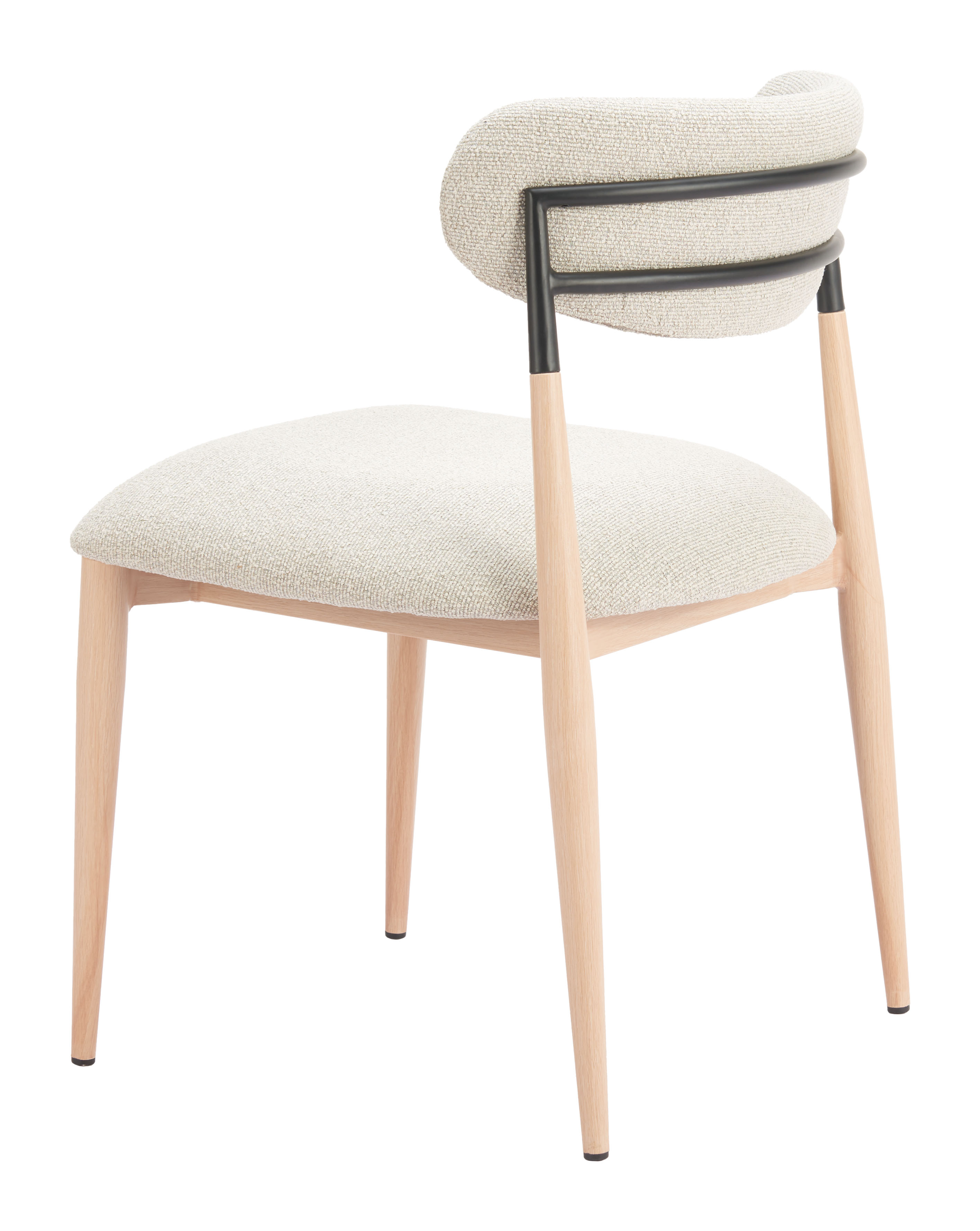 Equinox Armless Dining Chair (Set of 2) Oyster Gray & Natural product image